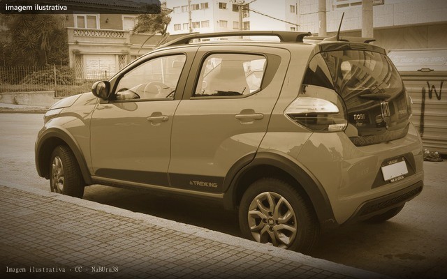 Fiat Mobi Trekking 1.0mt MOBI TREKKING 1.0 Flex 5p. (imagem ilustrativa — foto do lote não publicada pelo leiloeiro)