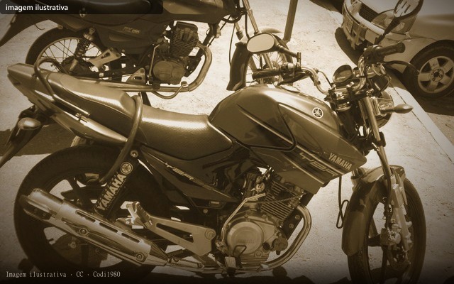 Yamaha Ybr125 Factor K1 (imagem ilustrativa — foto do lote não publicada pelo leiloeiro)